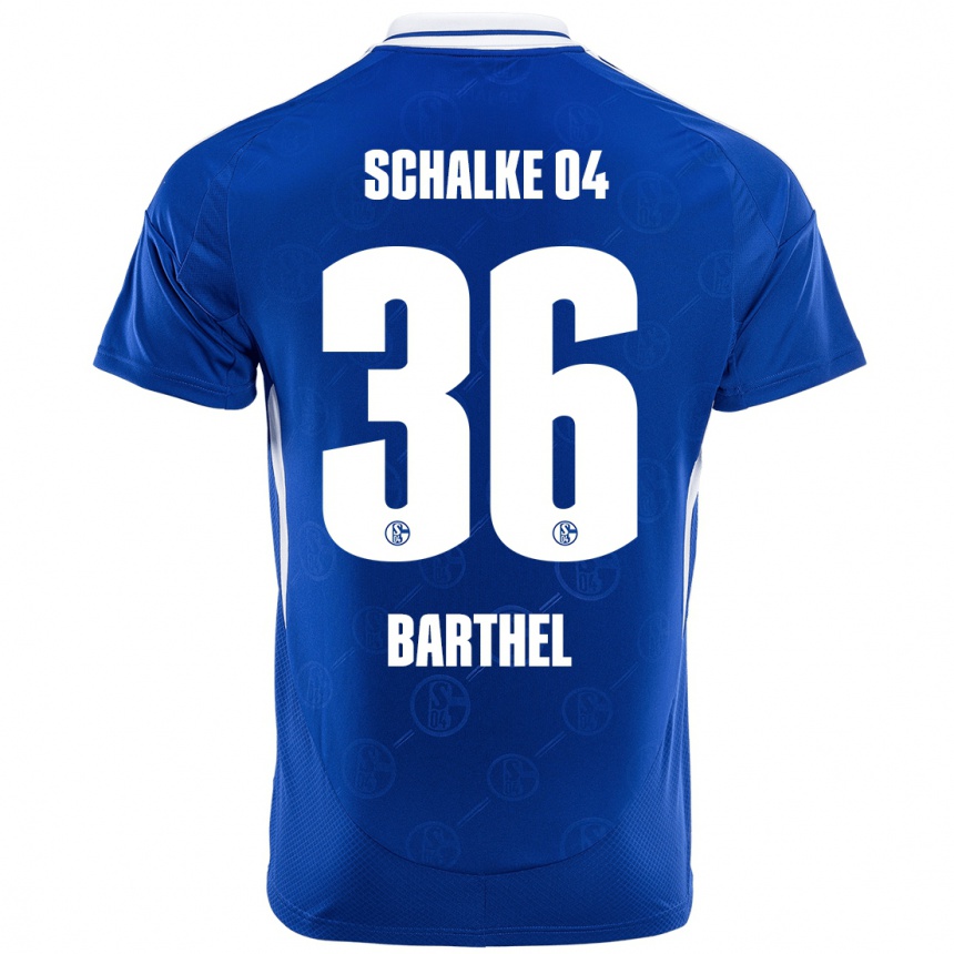 Kinder Fußball Niklas Barthel #36 Königsblau Heimtrikot Trikot 2024/25 T-Shirt Luxemburg