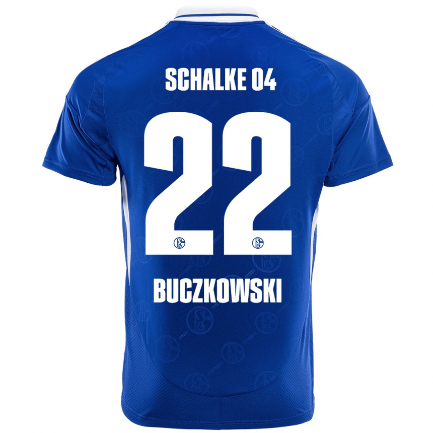 Kinder Fußball Philip Buczkowski #22 Königsblau Heimtrikot Trikot 2024/25 T-Shirt Luxemburg