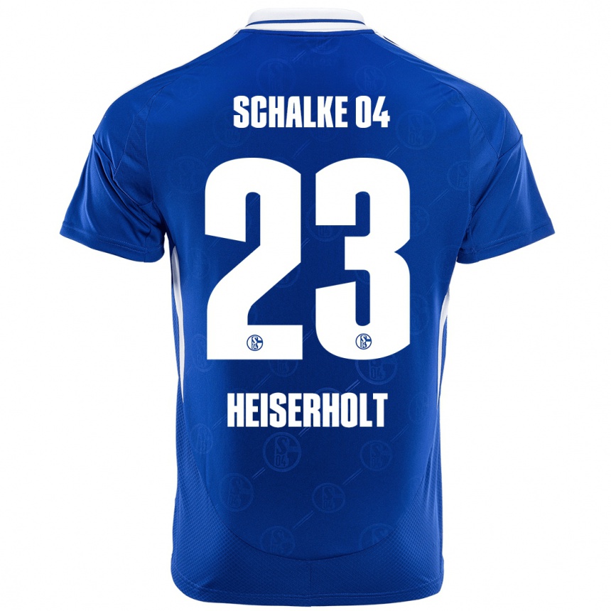 Kinder Fußball Finn Heiserholt #23 Königsblau Heimtrikot Trikot 2024/25 T-Shirt Luxemburg