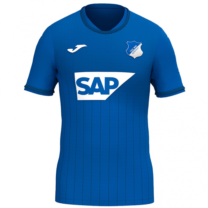 Kinder Fußball Lisa Doorn #14 Königsblau Heimtrikot Trikot 2024/25 T-Shirt Luxemburg