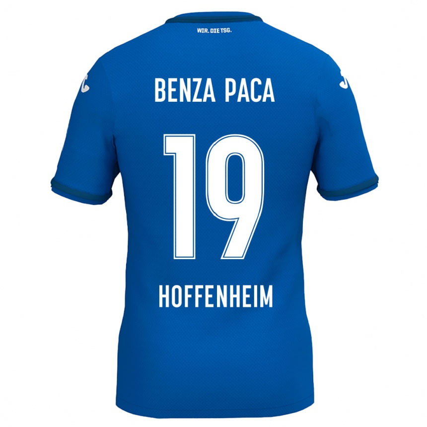 Kinder Fußball Lynes Benza Paca #19 Königsblau Heimtrikot Trikot 2024/25 T-Shirt Luxemburg