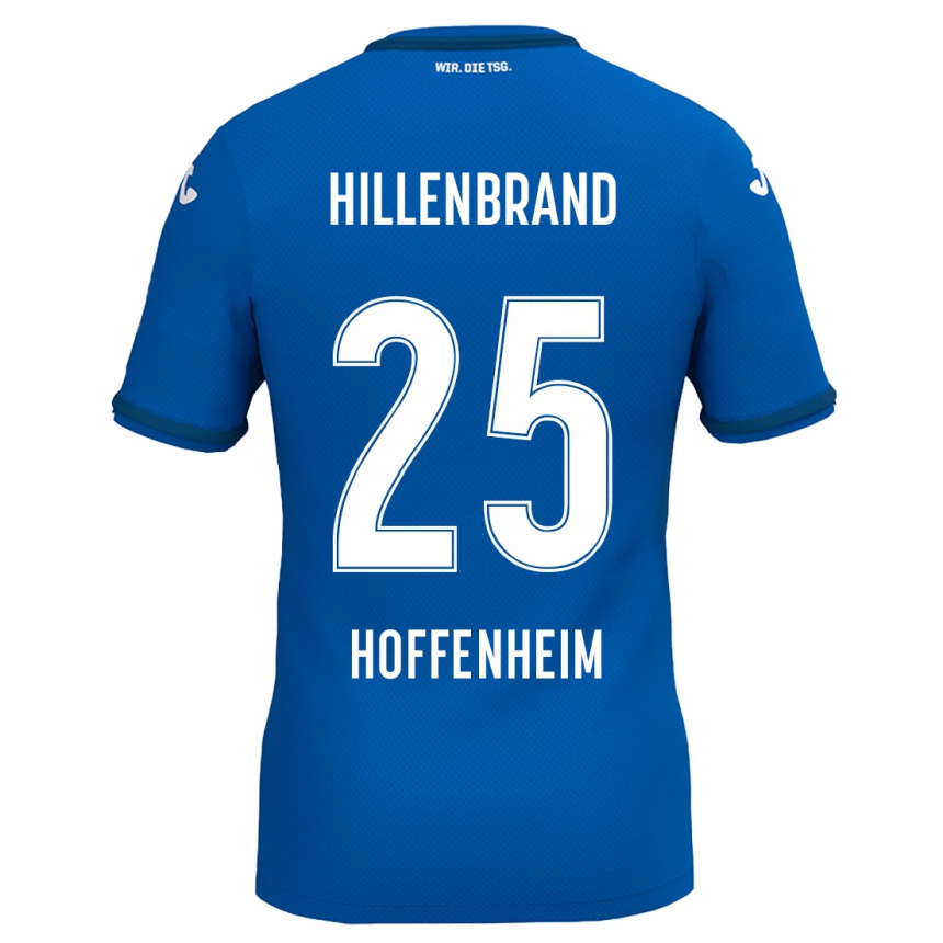 Kinder Fußball Jack Hillenbrand #25 Königsblau Heimtrikot Trikot 2024/25 T-Shirt Luxemburg