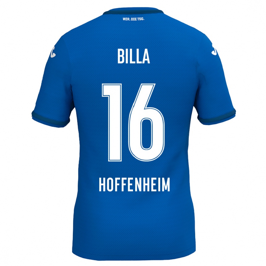 Kinder Fußball Nicole Billa #16 Königsblau Heimtrikot Trikot 2024/25 T-Shirt Luxemburg