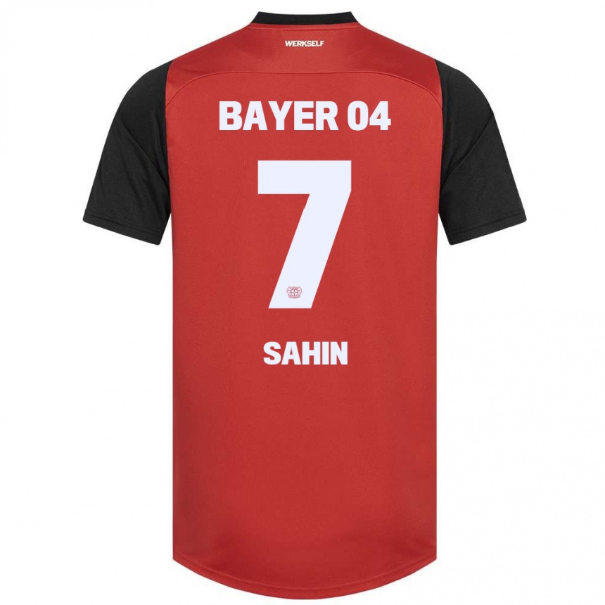 Kinder Fußball Batuhan Sahin #7 Rot Schwarz Heimtrikot Trikot 2024/25 T-Shirt Luxemburg