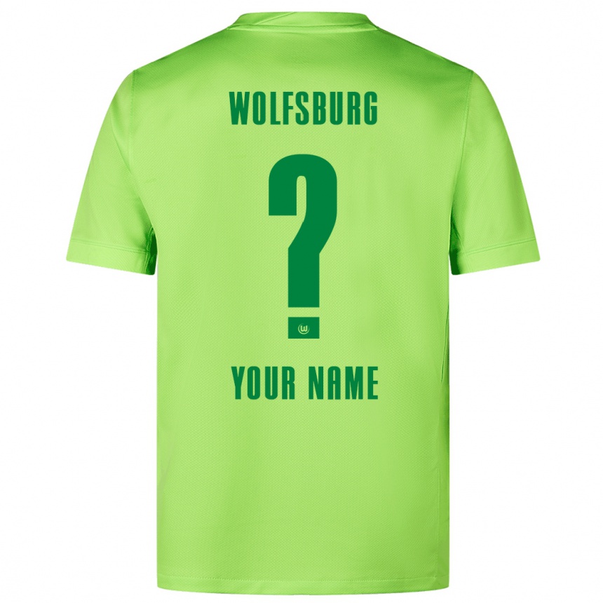 Kinder Fußball Ihren Namen #0 Fluoreszierendes Grün Heimtrikot Trikot 2024/25 T-Shirt Luxemburg