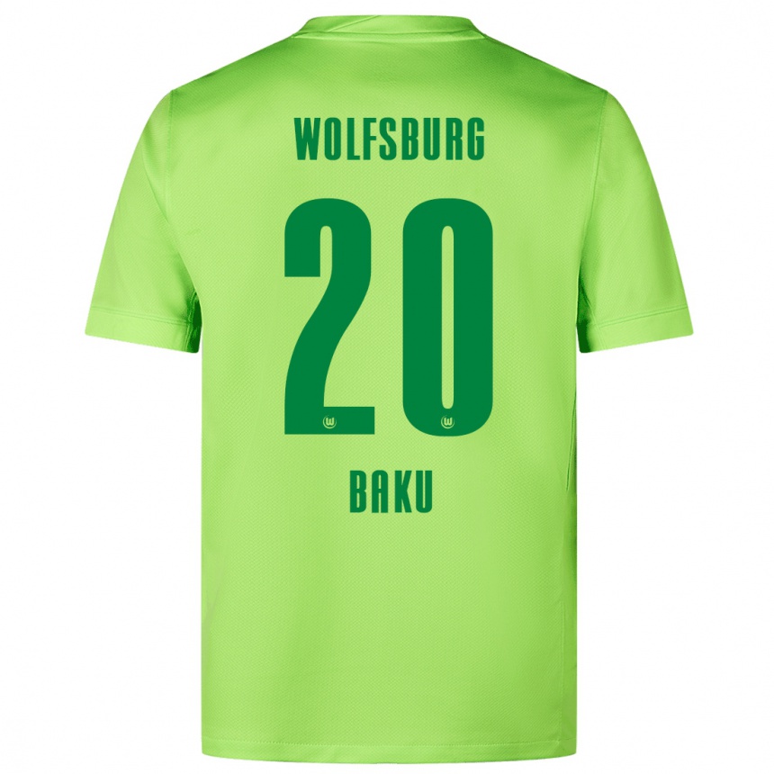 Kinder Fußball Ridle Baku #20 Fluoreszierendes Grün Heimtrikot Trikot 2024/25 T-Shirt Luxemburg