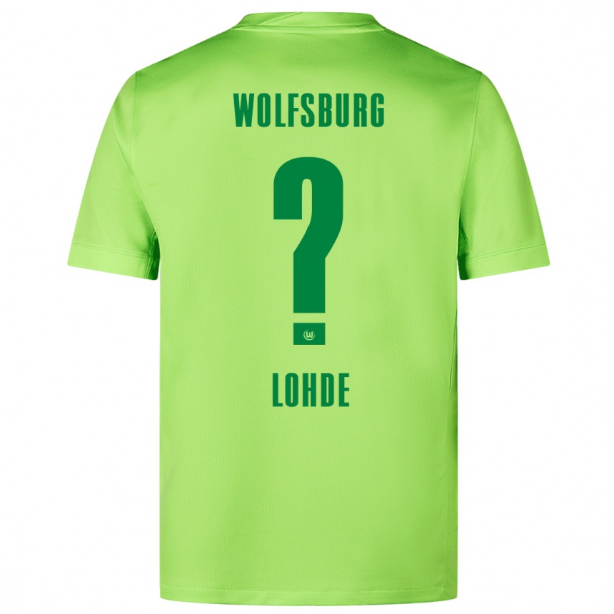 Kinder Fußball Sven Lohde #0 Fluoreszierendes Grün Heimtrikot Trikot 2024/25 T-Shirt Luxemburg