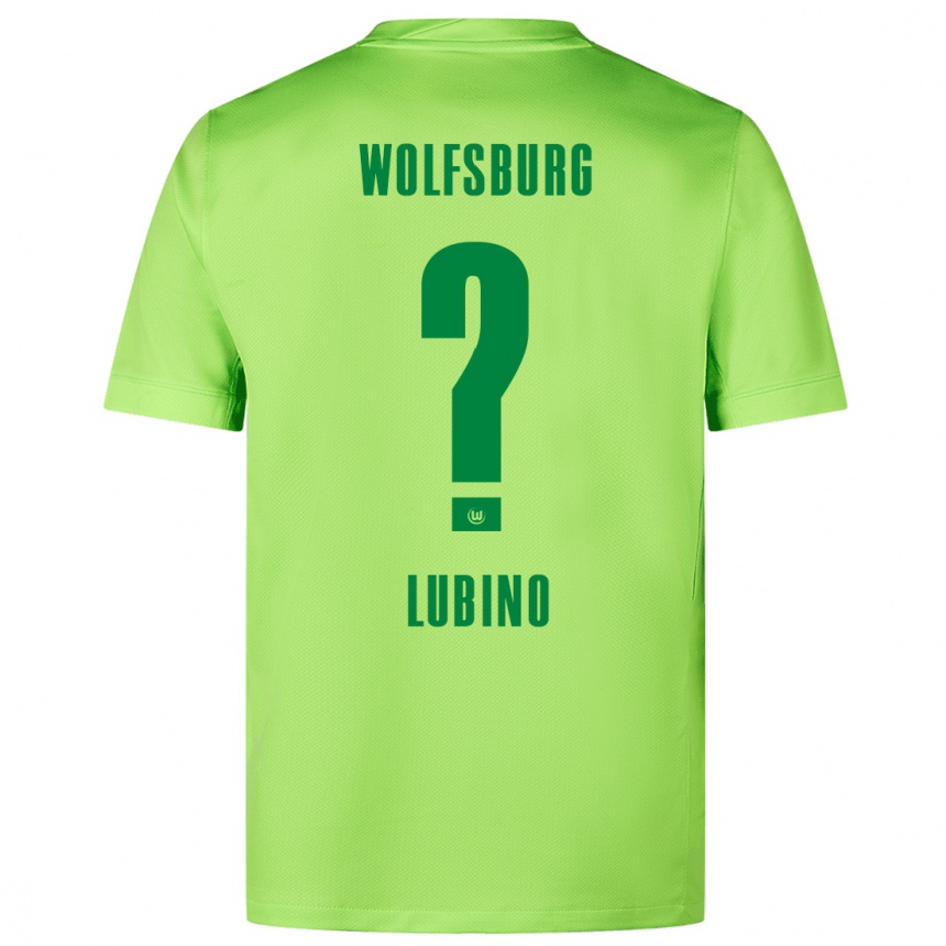 Kinder Fußball Francesco Lubino #0 Fluoreszierendes Grün Heimtrikot Trikot 2024/25 T-Shirt Luxemburg