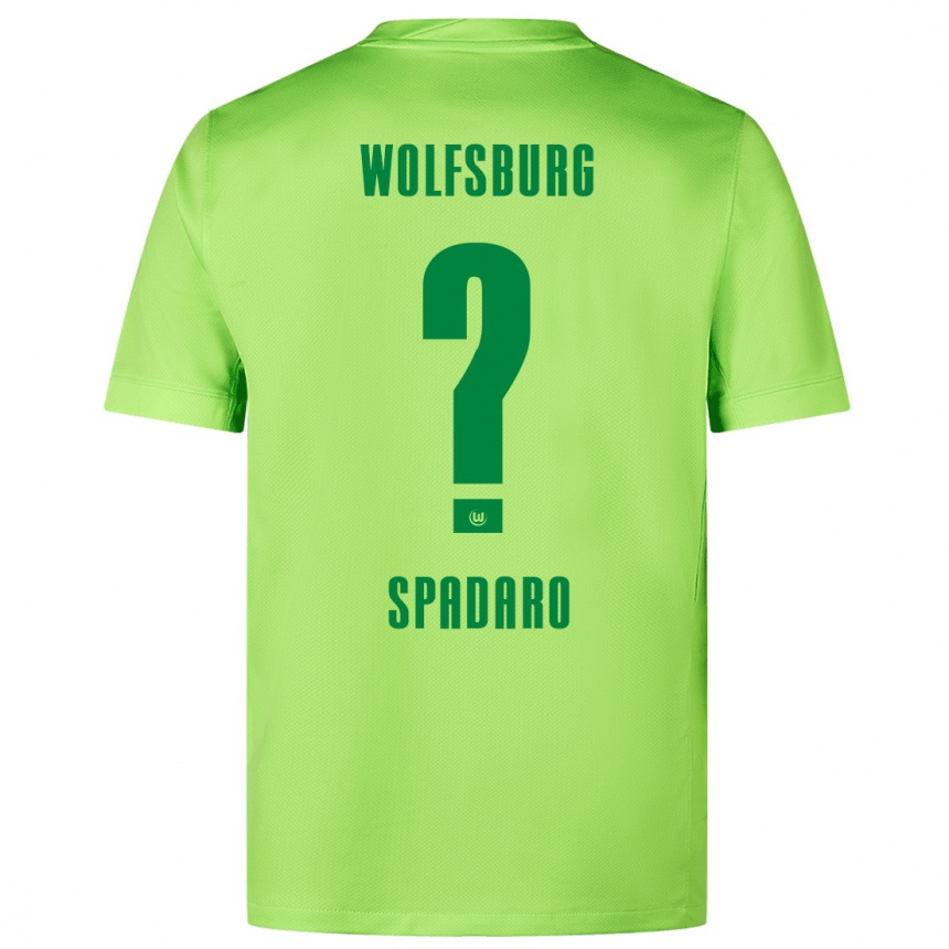 Kinder Fußball Michele Spadaro #0 Fluoreszierendes Grün Heimtrikot Trikot 2024/25 T-Shirt Luxemburg