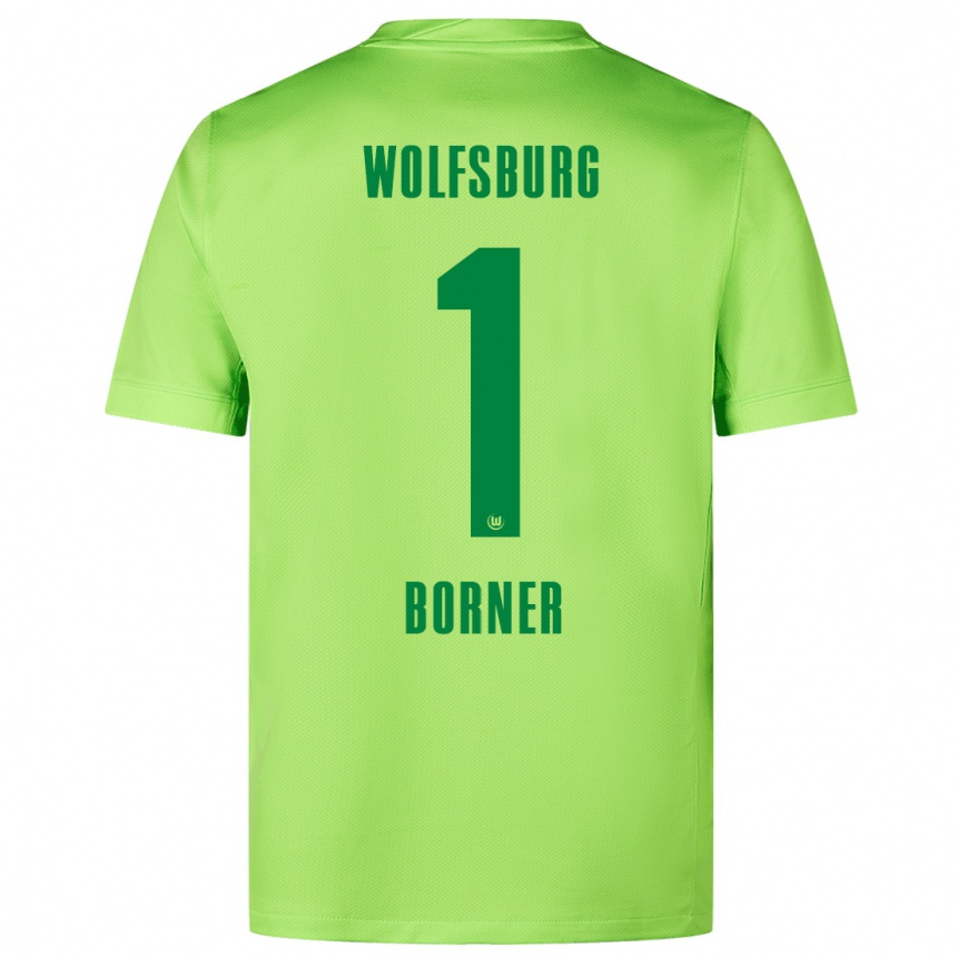 Kinder Fußball Benedikt Börner #1 Fluoreszierendes Grün Heimtrikot Trikot 2024/25 T-Shirt Luxemburg