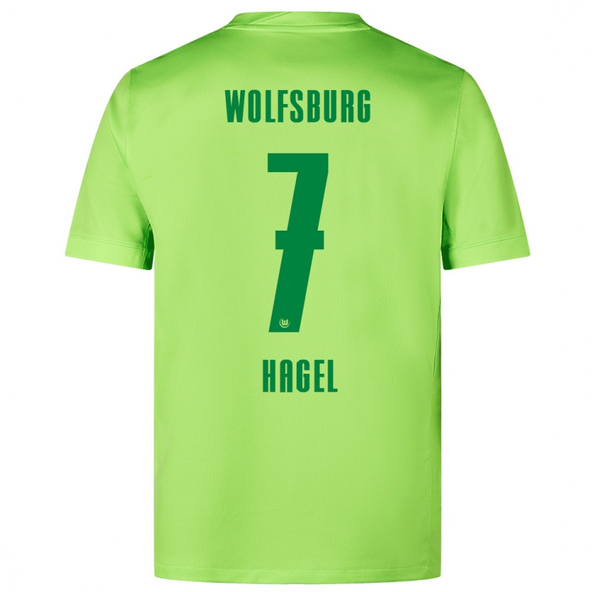 Kinder Fußball Chantal Hagel #7 Fluoreszierendes Grün Heimtrikot Trikot 2024/25 T-Shirt Luxemburg