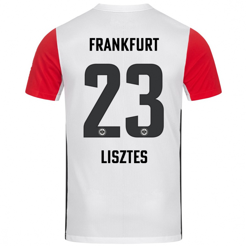 Kinder Fußball Krisztián Lisztes #23 Weiß Rot Heimtrikot Trikot 2024/25 T-Shirt Luxemburg