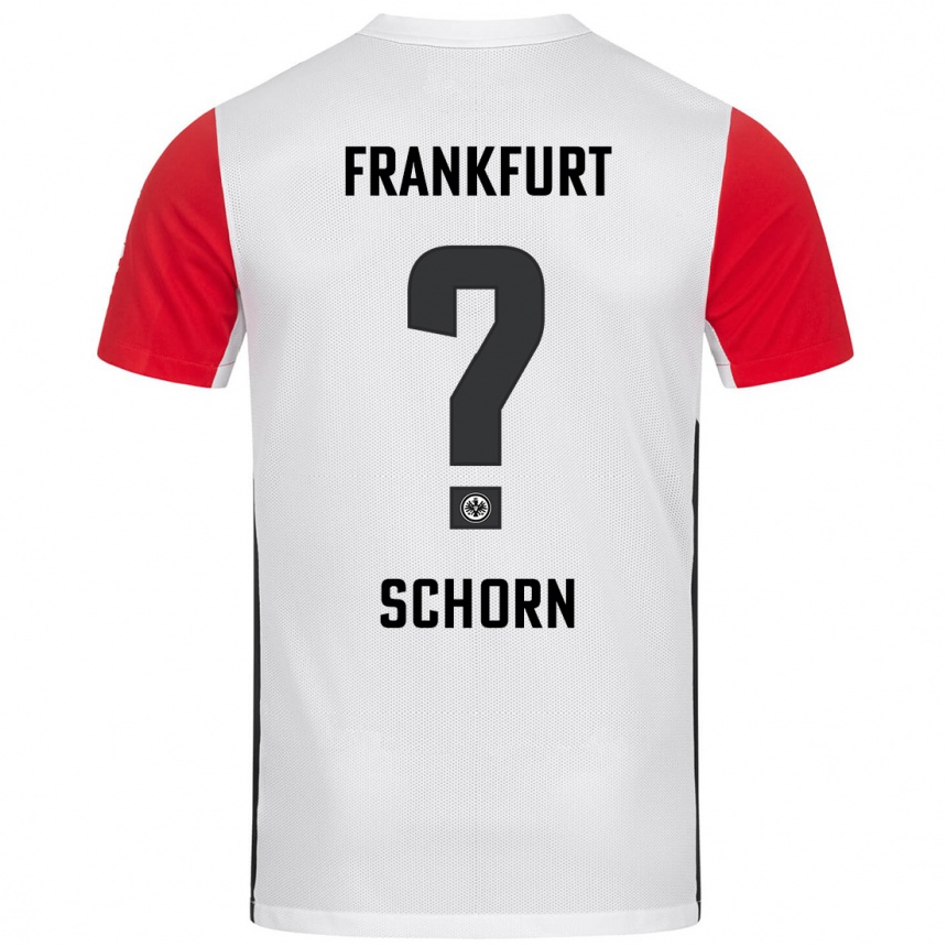 Kinder Fußball Moritz Schorn #0 Weiß Rot Heimtrikot Trikot 2024/25 T-Shirt Luxemburg