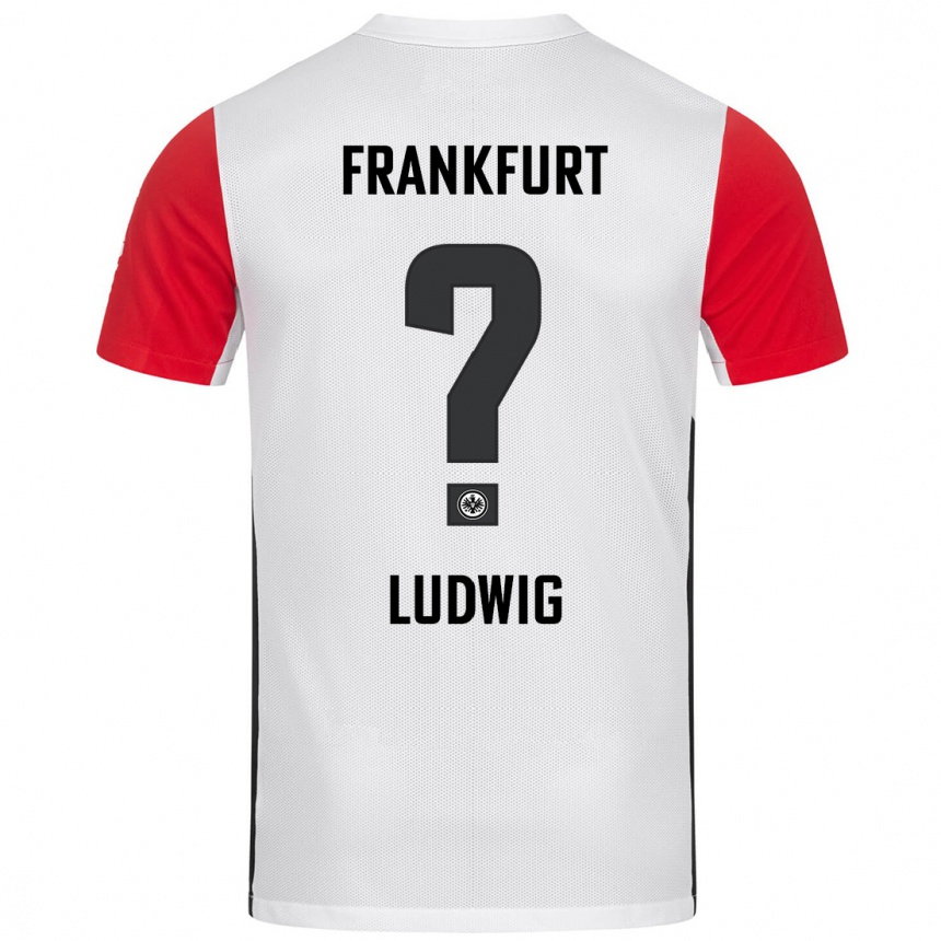 Kinder Fußball Finn Ludwig #0 Weiß Rot Heimtrikot Trikot 2024/25 T-Shirt Luxemburg