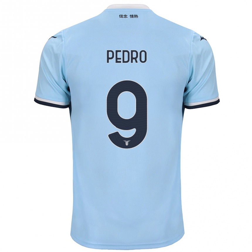 Kinder Fußball Pedro #9 Blau Heimtrikot Trikot 2024/25 T-Shirt Luxemburg