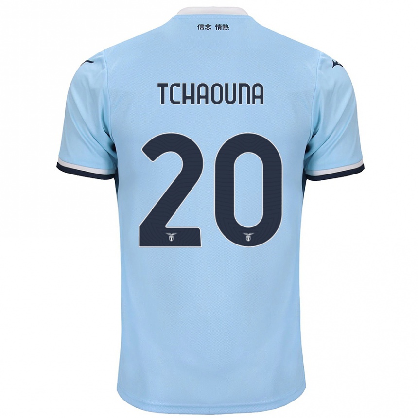 Kinder Fußball Loum Tchaouna #20 Blau Heimtrikot Trikot 2024/25 T-Shirt Luxemburg