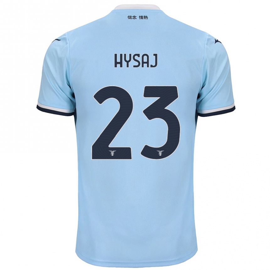 Kinder Fußball Elseid Hysaj #23 Blau Heimtrikot Trikot 2024/25 T-Shirt Luxemburg