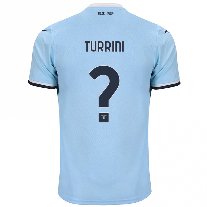 Kinder Fußball Giordano Turrini #0 Blau Heimtrikot Trikot 2024/25 T-Shirt Luxemburg