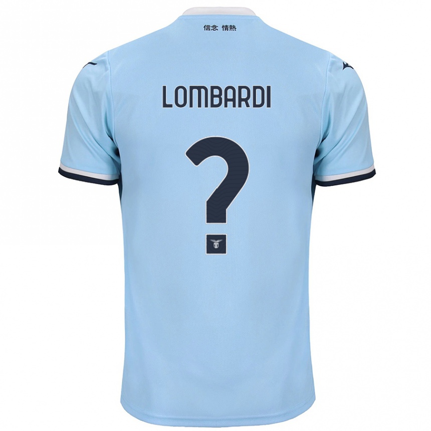 Kinder Fußball Pierlorenzo Lombardi #0 Blau Heimtrikot Trikot 2024/25 T-Shirt Luxemburg