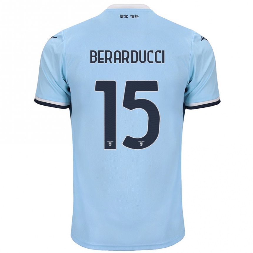 Kinder Fußball Martina Berarducci #15 Blau Heimtrikot Trikot 2024/25 T-Shirt Luxemburg