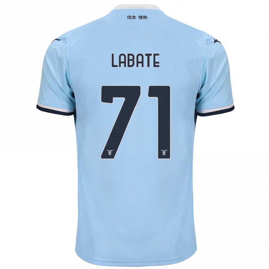 Kinder Fußball Camilla Labate #71 Blau Heimtrikot Trikot 2024/25 T-Shirt Luxemburg