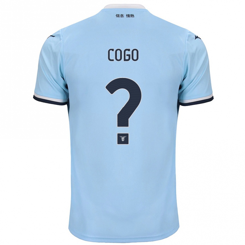 Kinder Fußball Giovanni Cogo #0 Blau Heimtrikot Trikot 2024/25 T-Shirt Luxemburg