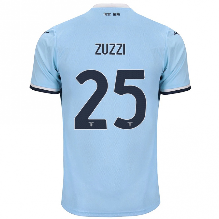 Kinder Fußball Giorgia Zuzzi #25 Blau Heimtrikot Trikot 2024/25 T-Shirt Luxemburg