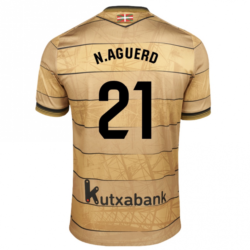 Kinder Fußball Nayef Aguerd #21 Schwarz Weiß Auswärtstrikot Trikot 2024/25 T-Shirt Luxemburg