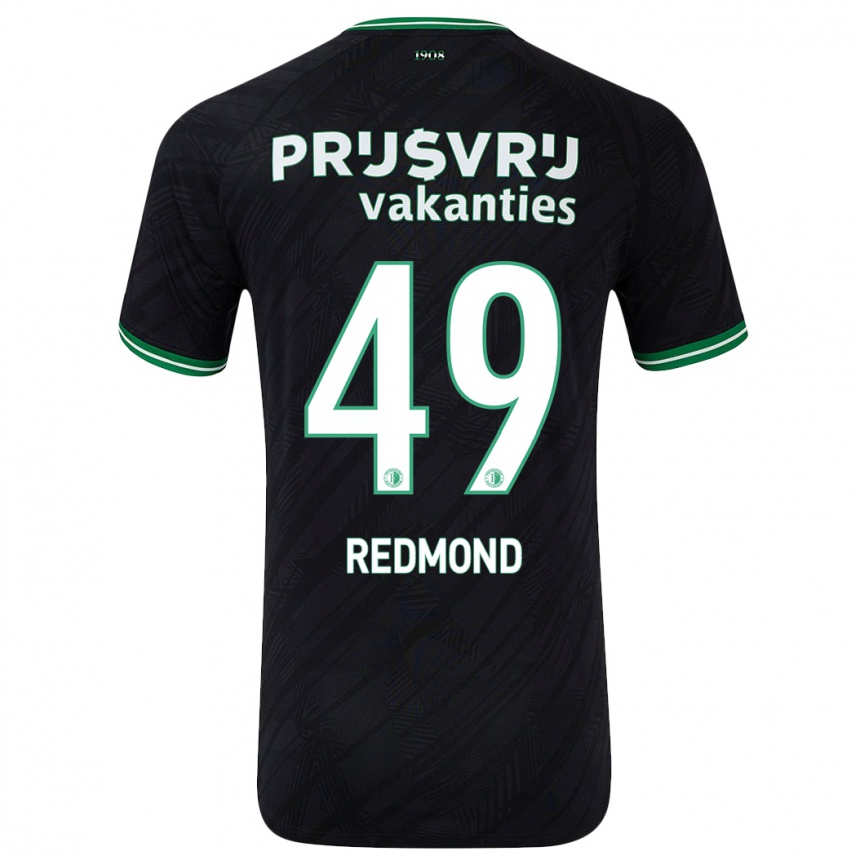 Kinder Fußball Zepiqueno Redmond #49 Schwarz Grün Auswärtstrikot Trikot 2024/25 T-Shirt Luxemburg