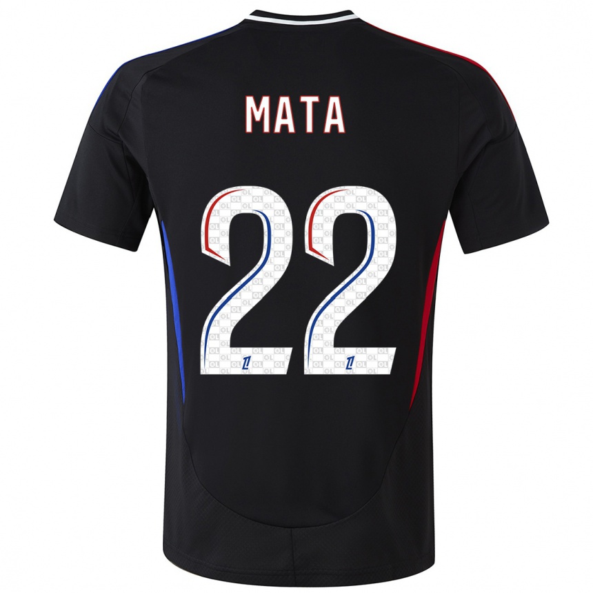 Kinder Fußball Clinton Mata #22 Schwarz Auswärtstrikot Trikot 2024/25 T-Shirt Luxemburg