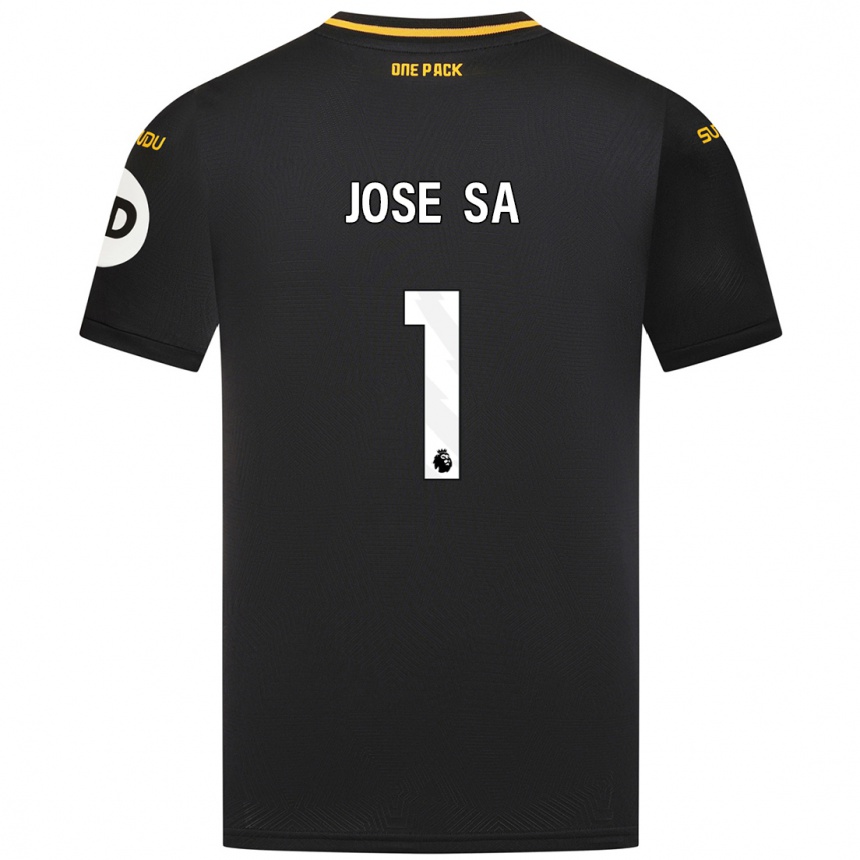 Kinder Fußball José Sá #1 Schwarz Auswärtstrikot Trikot 2024/25 T-Shirt Luxemburg