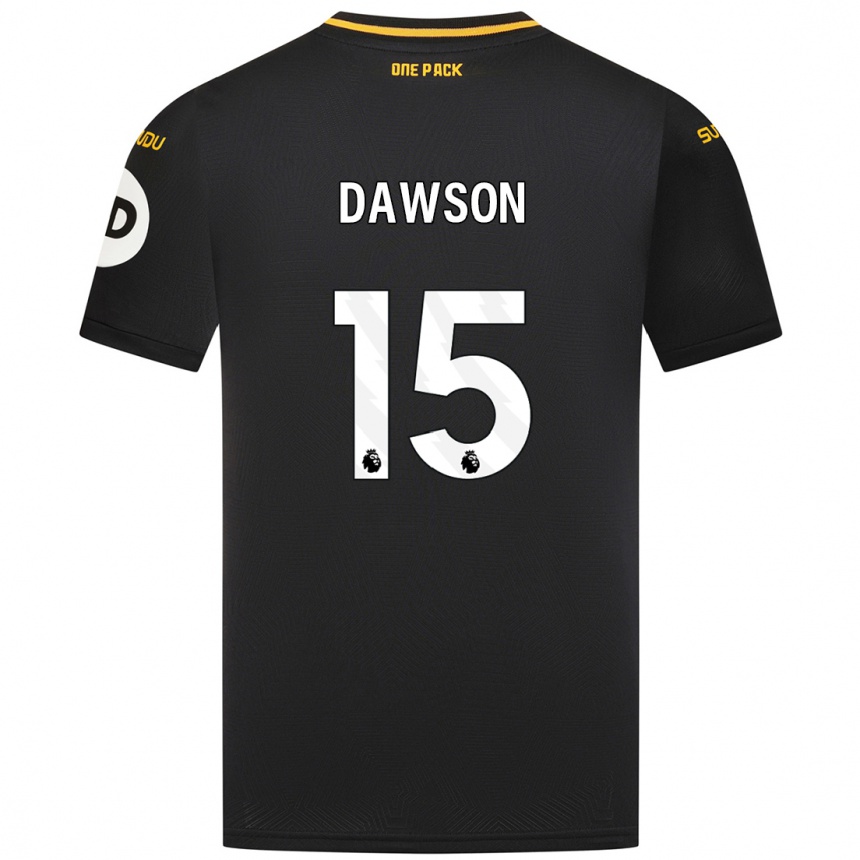 Kinder Fußball Craig Dawson #15 Schwarz Auswärtstrikot Trikot 2024/25 T-Shirt Luxemburg