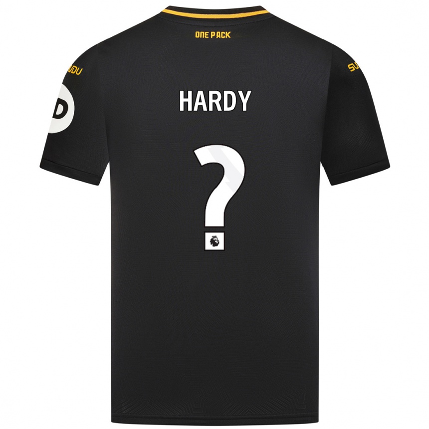 Kinder Fußball George Hardy #0 Schwarz Auswärtstrikot Trikot 2024/25 T-Shirt Luxemburg