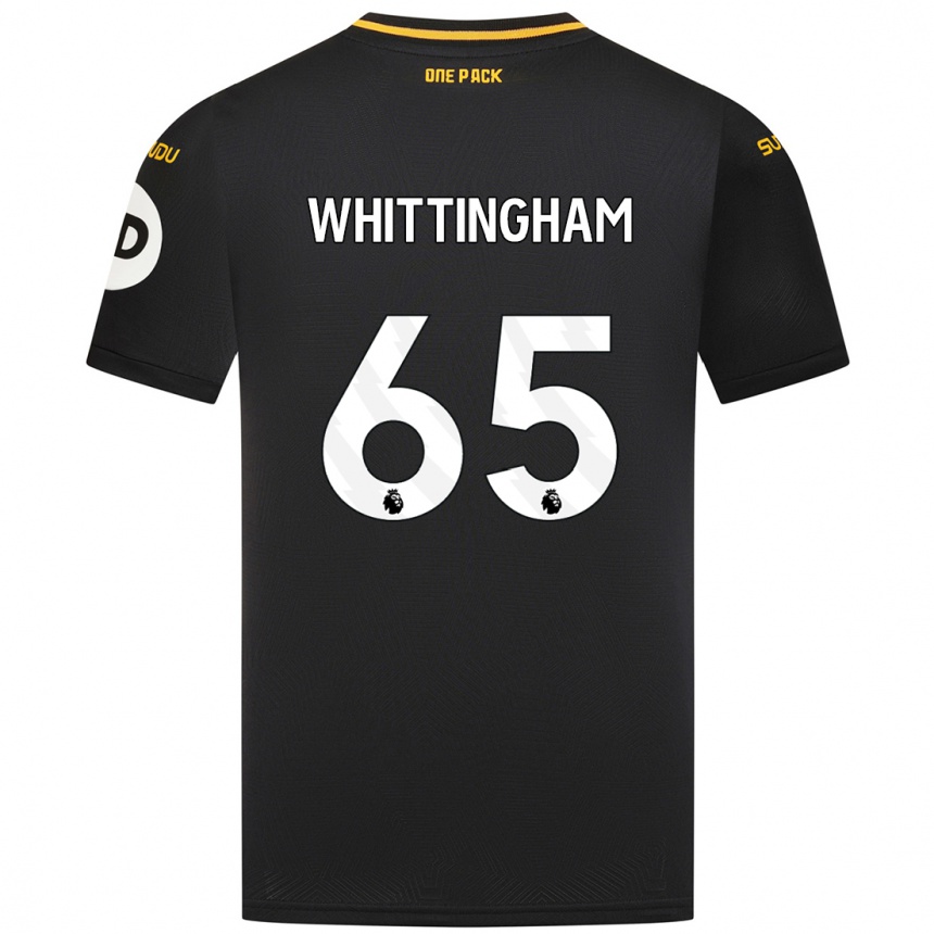 Kinder Fußball Matthew Whittingham #65 Schwarz Auswärtstrikot Trikot 2024/25 T-Shirt Luxemburg