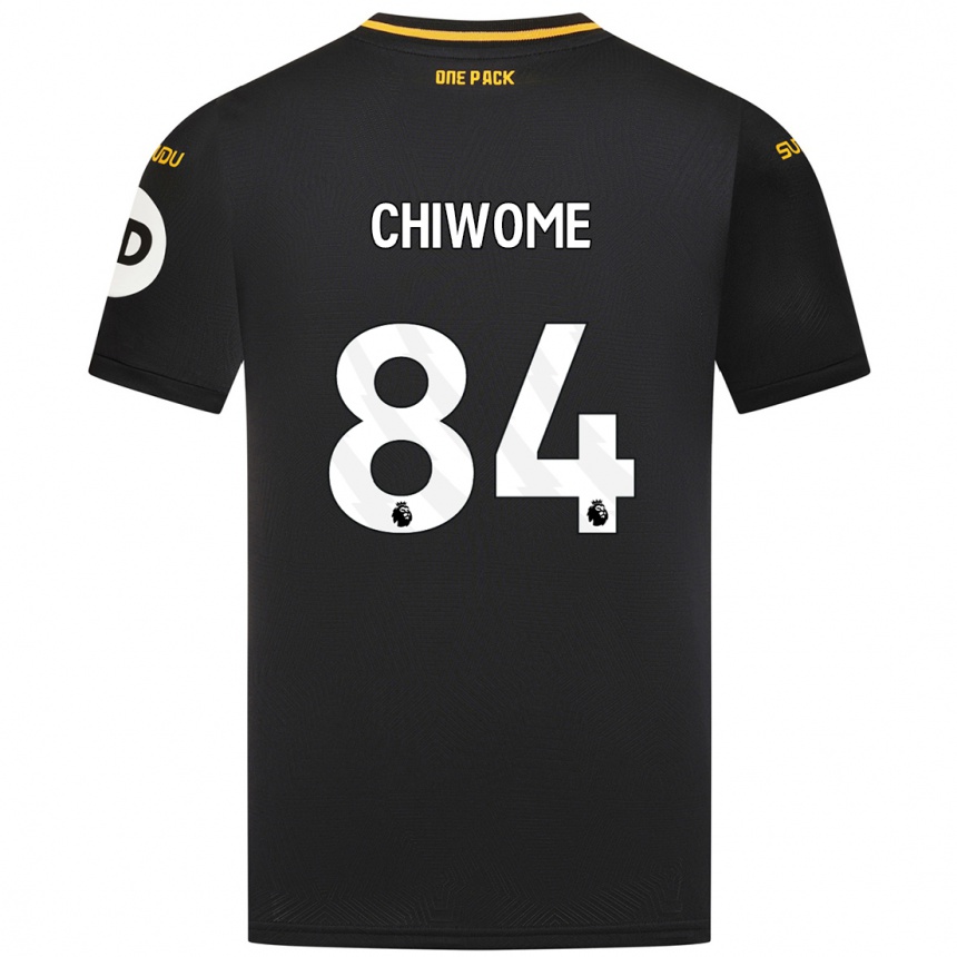 Kinder Fußball Leon Chiwome #84 Schwarz Auswärtstrikot Trikot 2024/25 T-Shirt Luxemburg