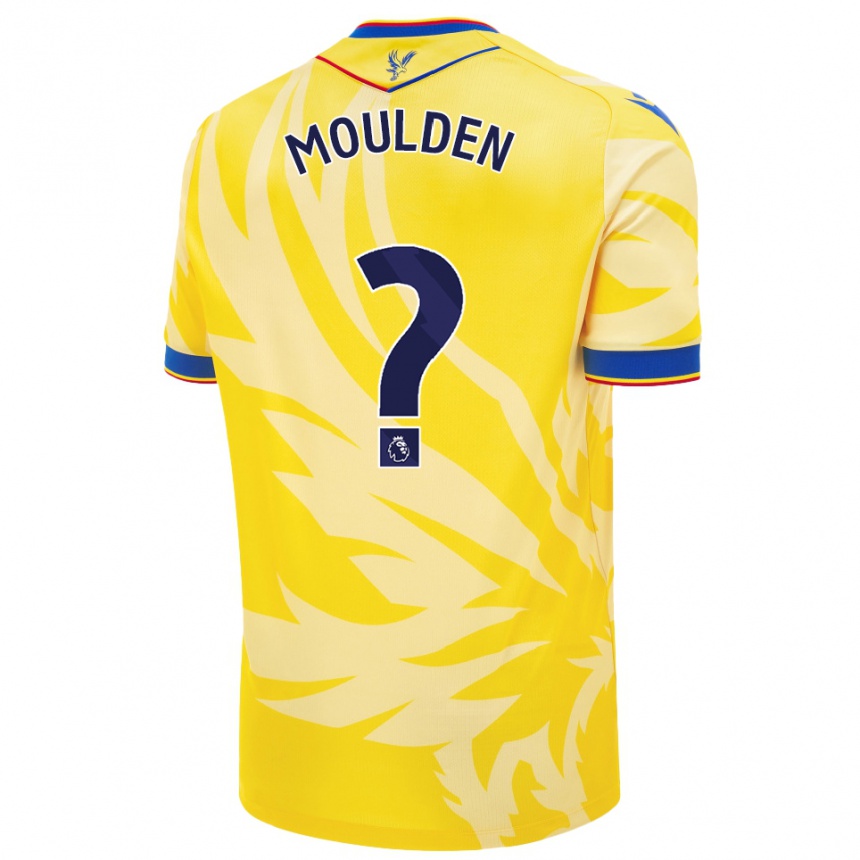 Kinder Fußball Louie Moulden #0 Gelb Auswärtstrikot Trikot 2024/25 T-Shirt Luxemburg