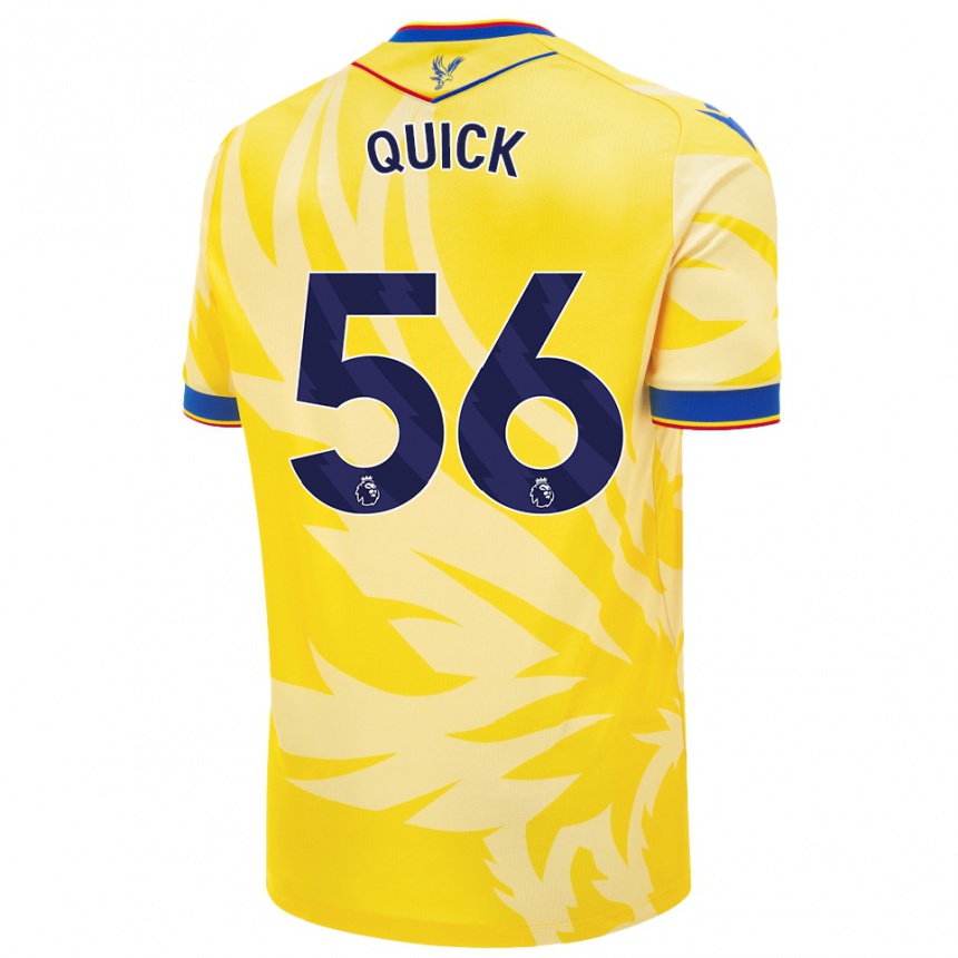 Kinder Fußball Daniel Quick #56 Gelb Auswärtstrikot Trikot 2024/25 T-Shirt Luxemburg