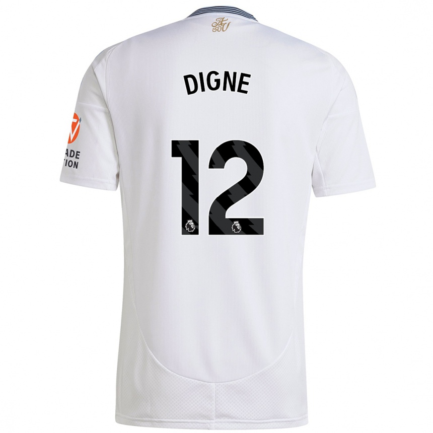 Kinder Fußball Lucas Digne #12 Weiß Auswärtstrikot Trikot 2024/25 T-Shirt Luxemburg