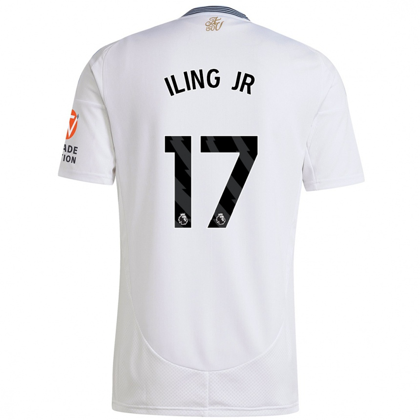 Kinder Fußball Samuel Iling-Junior #17 Weiß Auswärtstrikot Trikot 2024/25 T-Shirt Luxemburg