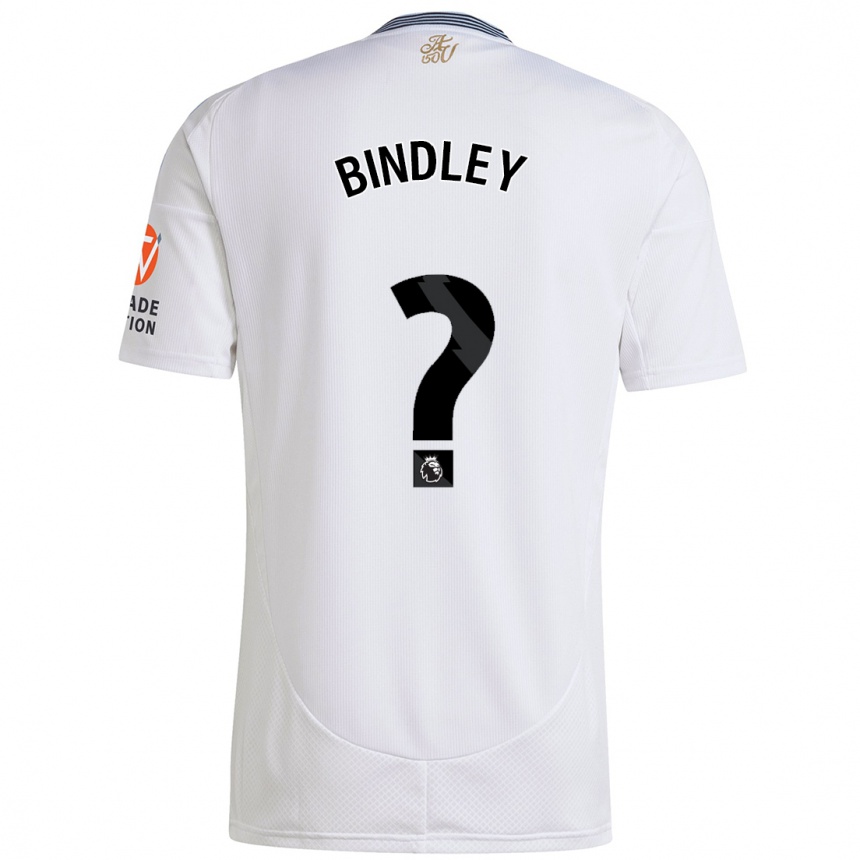 Kinder Fußball Oliver Bindley #0 Weiß Auswärtstrikot Trikot 2024/25 T-Shirt Luxemburg