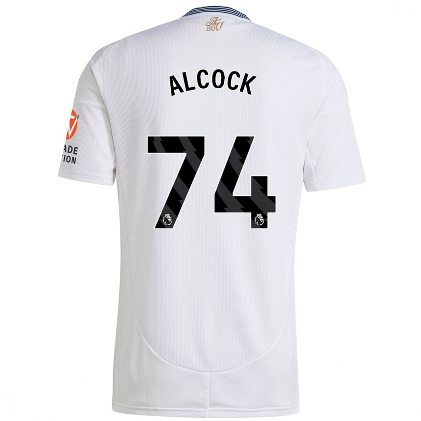 Kinder Fußball Todd Alcock #74 Weiß Auswärtstrikot Trikot 2024/25 T-Shirt Luxemburg