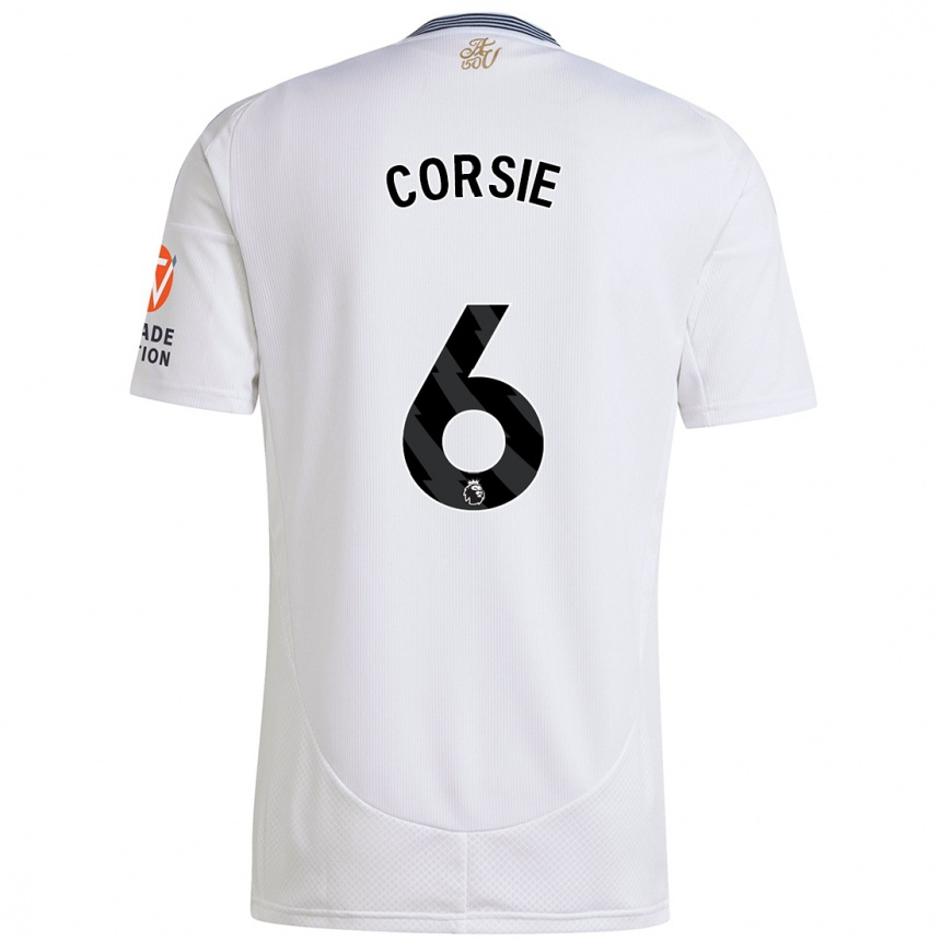 Kinder Fußball Rachel Corsie #6 Weiß Auswärtstrikot Trikot 2024/25 T-Shirt Luxemburg