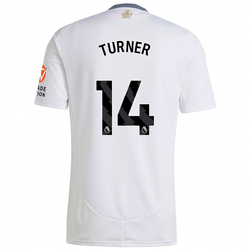 Kinder Fußball Danielle Turner #14 Weiß Auswärtstrikot Trikot 2024/25 T-Shirt Luxemburg