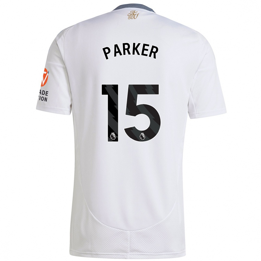 Kinder Fußball Lucy Parker #15 Weiß Auswärtstrikot Trikot 2024/25 T-Shirt Luxemburg