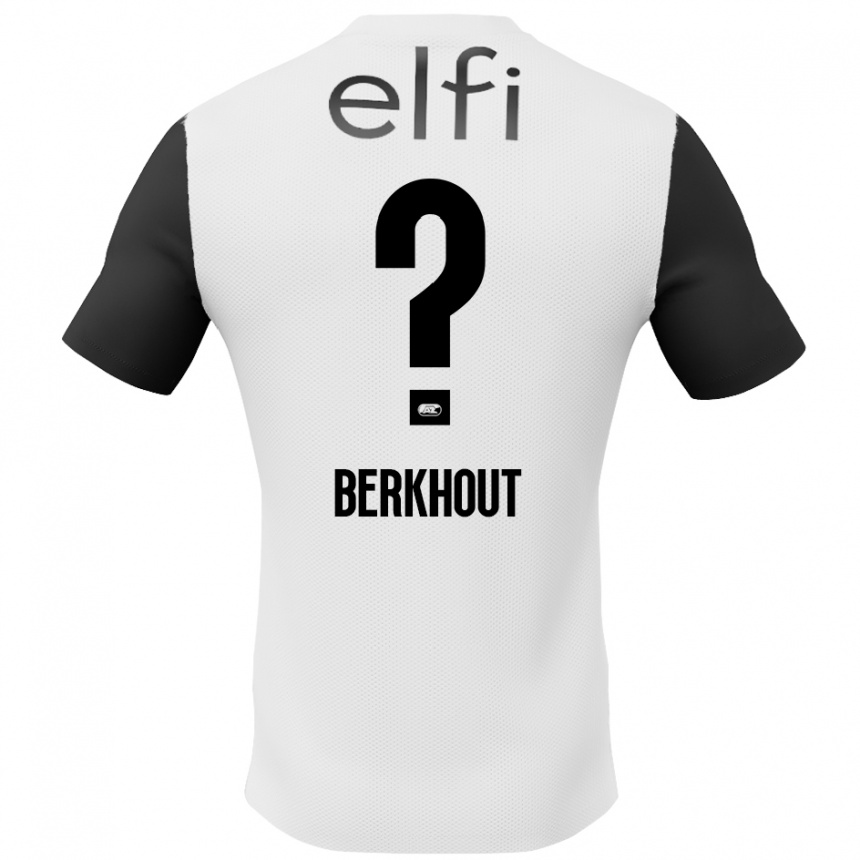 Kinder Fußball Jorn Berkhout #0 Weiß Schwarz Auswärtstrikot Trikot 2024/25 T-Shirt Luxemburg