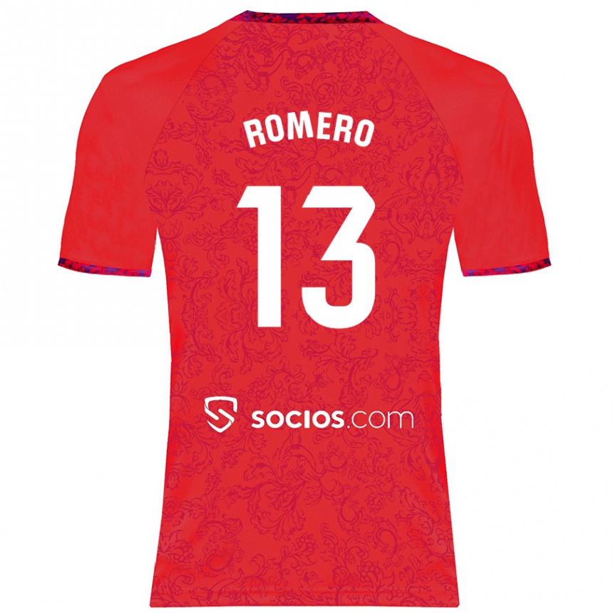 Kinder Fußball Rafael Romero #13 Rot Auswärtstrikot Trikot 2024/25 T-Shirt Luxemburg