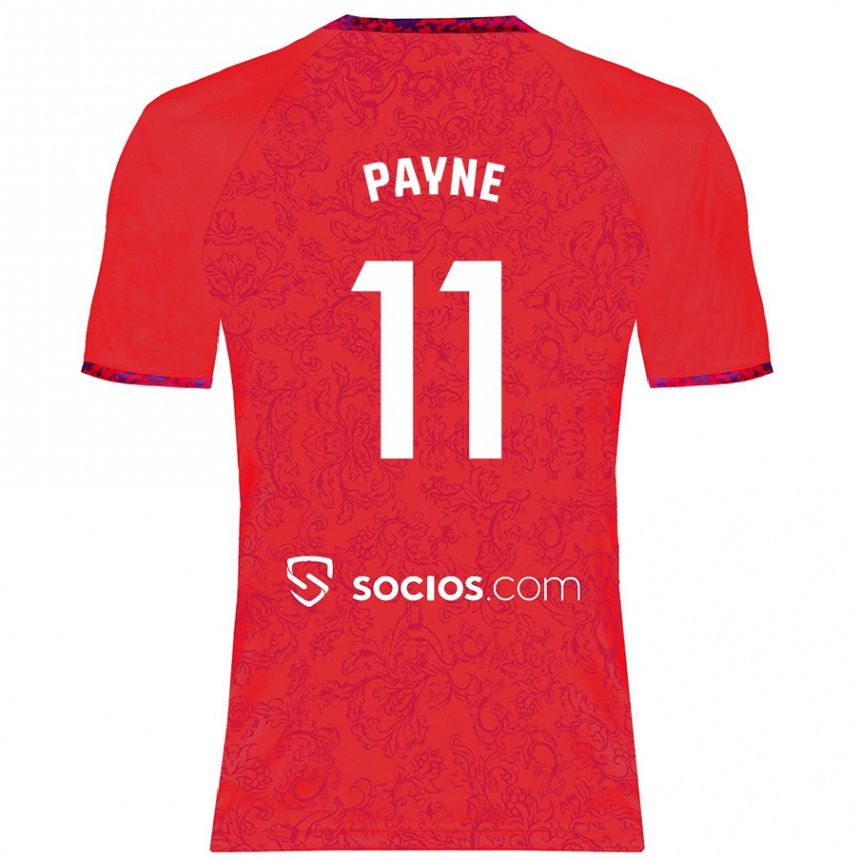 Kinder Fußball Antionette Oyedupe Toni Payne #11 Rot Auswärtstrikot Trikot 2024/25 T-Shirt Luxemburg