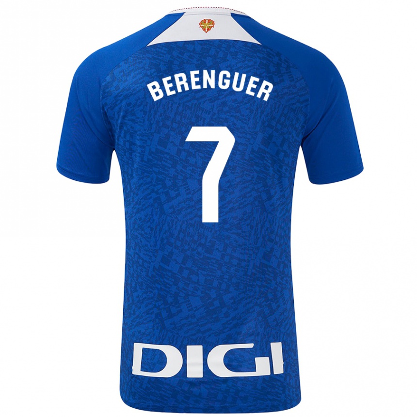 Kinder Fußball Álex Berenguer #7 Königsblau Auswärtstrikot Trikot 2024/25 T-Shirt Luxemburg