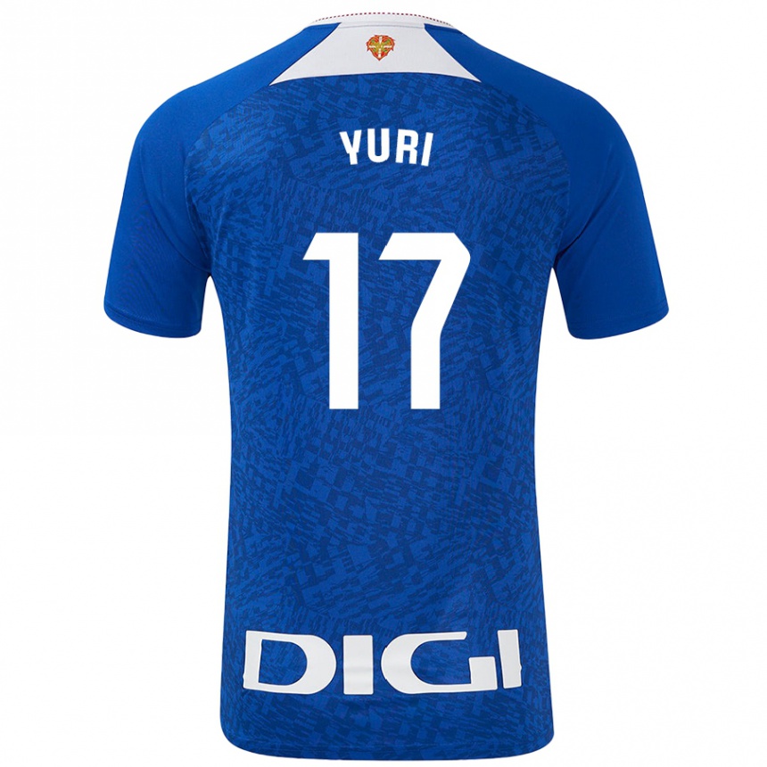 Kinder Fußball Yuri Berchiche #17 Königsblau Auswärtstrikot Trikot 2024/25 T-Shirt Luxemburg