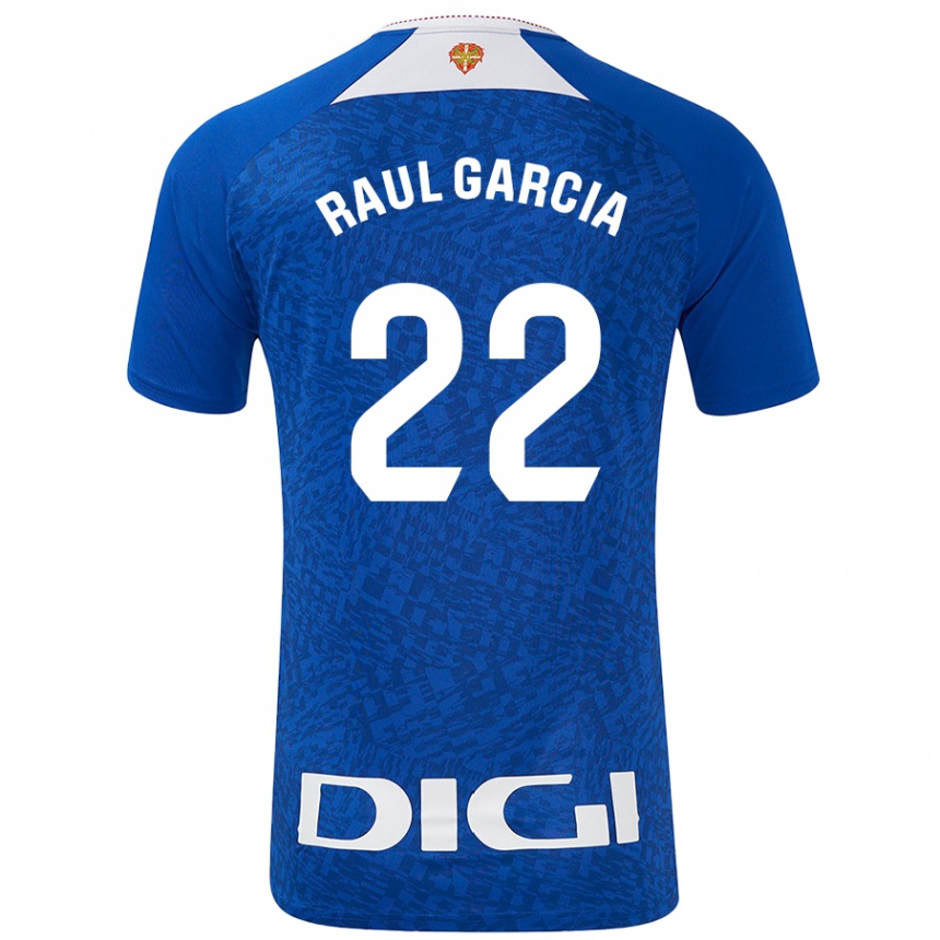 Kinder Fußball Raúl García #22 Königsblau Auswärtstrikot Trikot 2024/25 T-Shirt Luxemburg